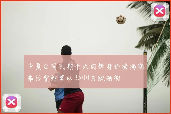 今夏合同到期十大前锋身价榜揭晓弗拉霍维奇以3500万欧领衔