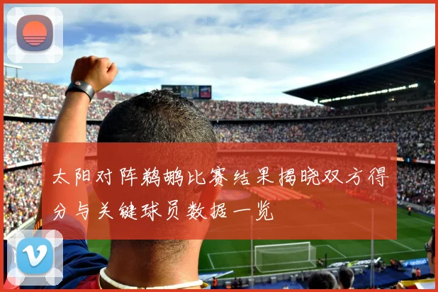 太阳对阵鹈鹕比赛结果揭晓双方得分与关键球员数据一览