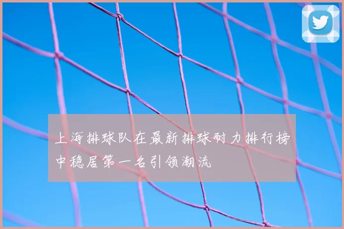 上海排球队在最新排球耐力排行榜中稳居第一名引领潮流